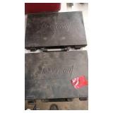 Lot of 2 Maxtech Titanium Drill Bit Sets with Carrying Cases