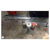 Group of Vintage Metal Thermoses and Telescoping Poles