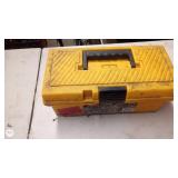 Yellow Tool Box with Assorted Hand Tools