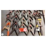 Collection of 20 Assorted Spring and Bar Clamps
