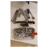 Mixed Lot of Sockets, Ratchets, and Extensions