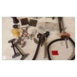 Assorted Metal Clamps, Mounts, and Tool Attachments Set