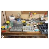 Large Mixed Lot of Fasteners, Screws, Nails, and Hardware Assortment