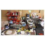 Workshop Hardware and Electrical Supplies Lot with Tools and Accessories