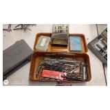 Assorted Drill Bits and Driver Bits with Storage Cases