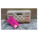 Betsey Johnson Diamond Quilted Blush Multi Wallet