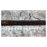 Gucci Leather Belt with Gold-Tone Buckle, Size 95/38