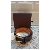 Louis Vuitton Monogram Leather Belt with Box, Size 110/44