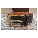 Louis Vuitton Monogram Leather Belt with Box, Size 110/44