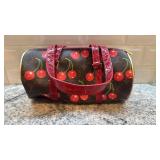 Louis Vuitton Monogram Cherry Speedy 25 Handbag with Red Patent Trim
