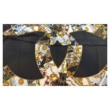 Chanel Paris Silk Scarf 34x33 Inches with Chain and Jewel Motif