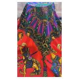 Hermes Paris Silk Scarf with Carousel Horse Design 33.5 x 33.5 Inches