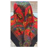 Hermes Paris Silk Scarf with Carousel Horse Design 33.5 x 33.5 Inches