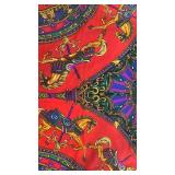 Hermes Paris Silk Scarf with Carousel Horse Design 33.5 x 33.5 Inches