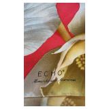 Echo Design Monarchs and Anemones 36x35 Silk Scarf with Tag
