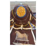 Hermes Paris 35x34 Silk Scarf with Equestrian Design