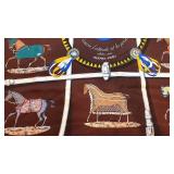 Hermes Paris 35x34 Silk Scarf with Equestrian Design