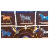 Hermes Paris 35x34 Silk Scarf with Equestrian Design