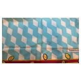 1995 Tiffany & Co Silk Scarf 35 x 35 Geometric and Beaded Print