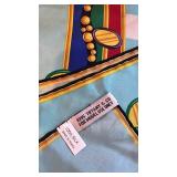 1995 Tiffany & Co Silk Scarf 35 x 35 Geometric and Beaded Print