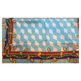 1995 Tiffany & Co Silk Scarf 35 x 35 Geometric and Beaded Print