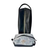 Set of 2 Travel Bags by Jones Sports Co. Black and Gray with Zipper Closures