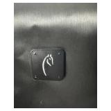 Stitch ID Black Duffel Bag with Horse Logo and Shoulder Strap