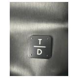 Stitch ID Black Duffel Bag with Horse Logo and Shoulder Strap