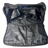 Stitch ID Black Duffel Bag with Horse Logo and Shoulder Strap