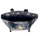 Disney Coach Thumper Floral Tote Bag with Keychain 12x18x12