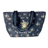 Disney Coach Thumper Floral Tote Bag with Keychain 12x18x12