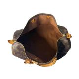 Louis Vuitton Monogram Canvas Keepall 45 Travel Bag with Leather Trim