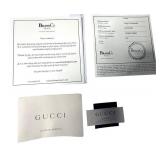 Gucci Large Weekender Bag with Monogram Canvas and Leather Trim