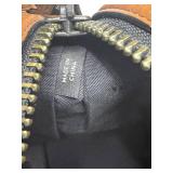 Brown Leather Coach Duffel Bag with Shoulder Strap