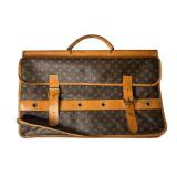 Louis Vuitton Monogram Canvas Vintage Garment Bag with Leather Trim