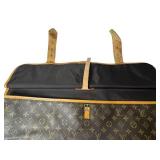 Louis Vuitton Monogram Canvas Vintage Garment Bag with Leather Trim