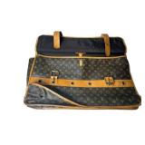 Louis Vuitton Monogram Canvas Vintage Garment Bag with Leather Trim