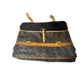 Louis Vuitton Monogram Canvas Garment Bag with Leather Trim
