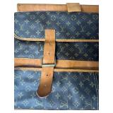 Louis Vuitton Monogram Canvas Garment Bag with Leather Trim