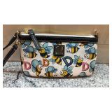 Dooney & Bourke Bee Print Wristlet Pouch