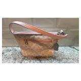 Coach Pink Monogram Shoulder Bag with Tag