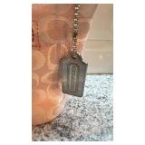 Coach Pink Monogram Shoulder Bag with Tag