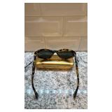 DKNY Tortoiseshell Cat Eye Sunglasses with Gold Case