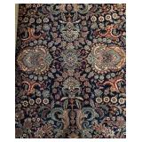 LR - Vintage Persian-Style Area Rug with Floral Pattern