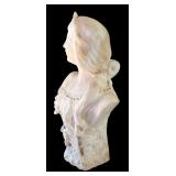 LR - Vintage Alabaster Bust of Juliet by Christian Wilson