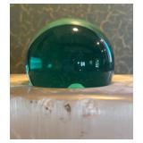 LR - Selenite Crystal Lamp with Art Glass Accent