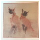 LR - "Siamese Cats" Framed Print by Kaiko Moti