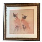 LR - "Siamese Cats" Framed Print by Kaiko Moti