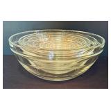 LR - Duralex France Set of Nesting Glass Mixing Bowls