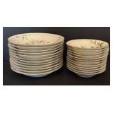 LR - Sango Apple Blossom China Dinnerware Set 76 Pieces